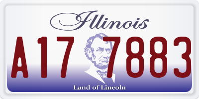 IL license plate A177883