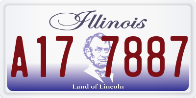 IL license plate A177887