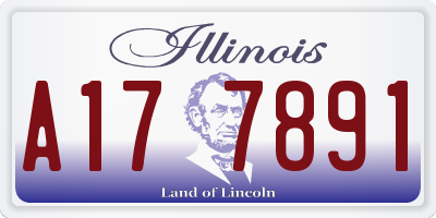 IL license plate A177891