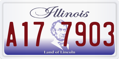 IL license plate A177903