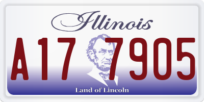 IL license plate A177905