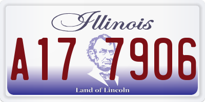 IL license plate A177906