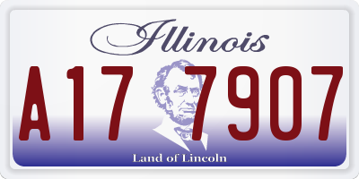 IL license plate A177907
