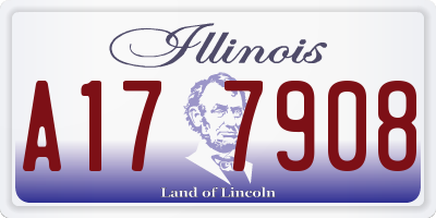 IL license plate A177908