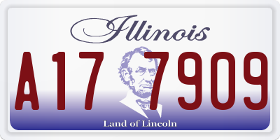 IL license plate A177909