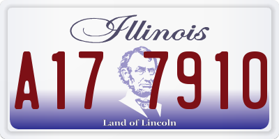 IL license plate A177910
