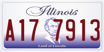 IL license plate A177913