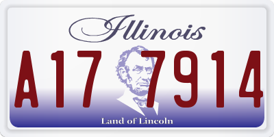 IL license plate A177914