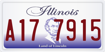 IL license plate A177915