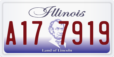IL license plate A177919