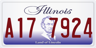 IL license plate A177924
