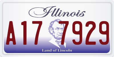 IL license plate A177929