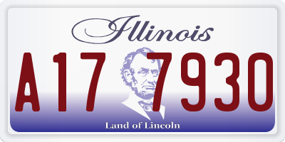 IL license plate A177930