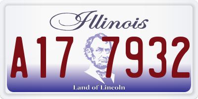 IL license plate A177932