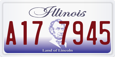 IL license plate A177945