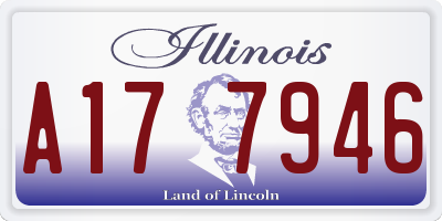 IL license plate A177946