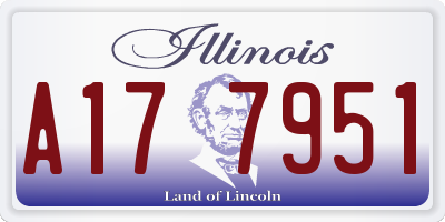 IL license plate A177951