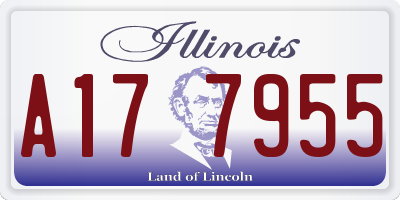 IL license plate A177955
