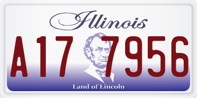 IL license plate A177956