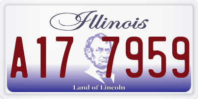 IL license plate A177959