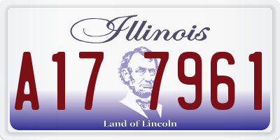 IL license plate A177961