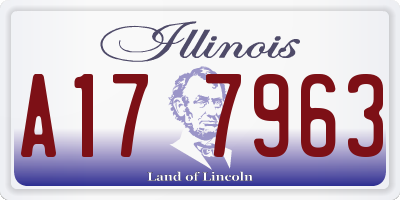 IL license plate A177963