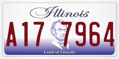 IL license plate A177964