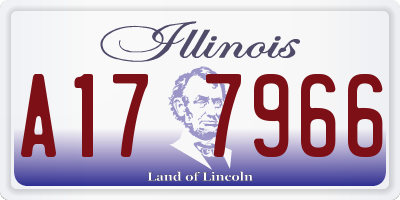 IL license plate A177966