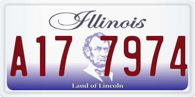 IL license plate A177974