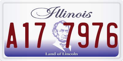 IL license plate A177976