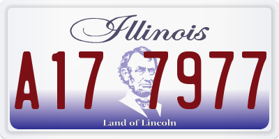 IL license plate A177977
