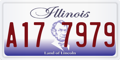 IL license plate A177979