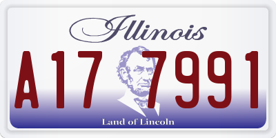 IL license plate A177991