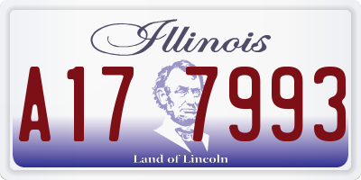 IL license plate A177993