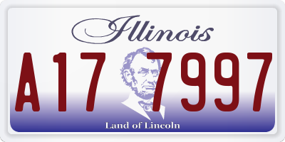 IL license plate A177997