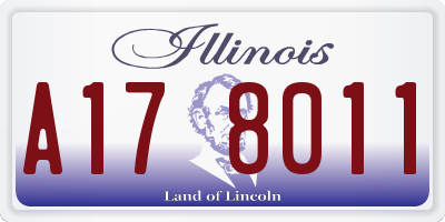 IL license plate A178011