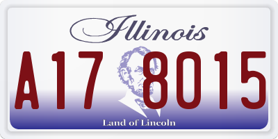 IL license plate A178015