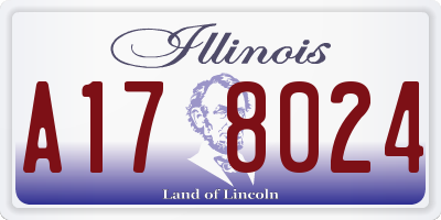 IL license plate A178024