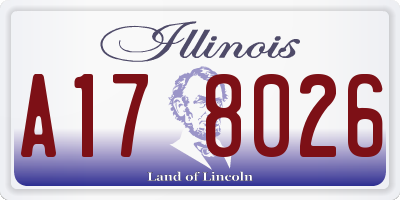 IL license plate A178026