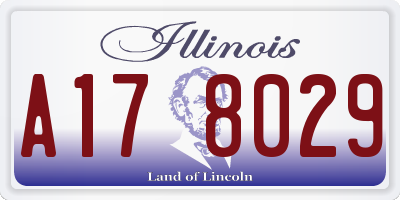 IL license plate A178029