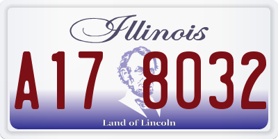IL license plate A178032