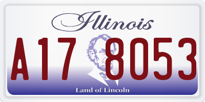 IL license plate A178053