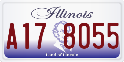 IL license plate A178055