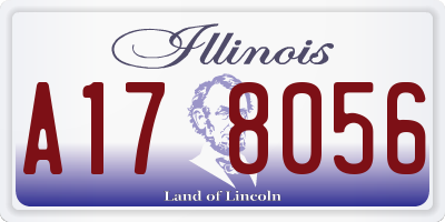 IL license plate A178056