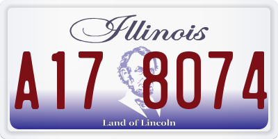 IL license plate A178074