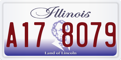 IL license plate A178079