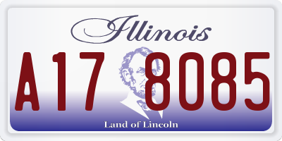 IL license plate A178085