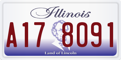 IL license plate A178091