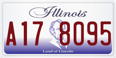 IL license plate A178095