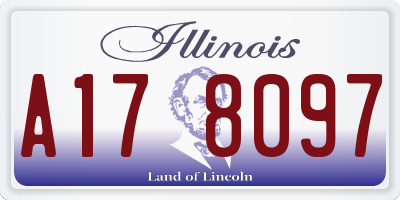 IL license plate A178097